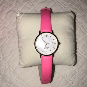 Kate Spade metro watch in bazooka pink